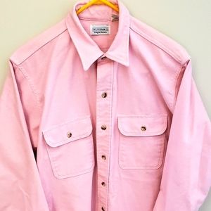 Vintage The J. Peterman Company Pink Buttondown